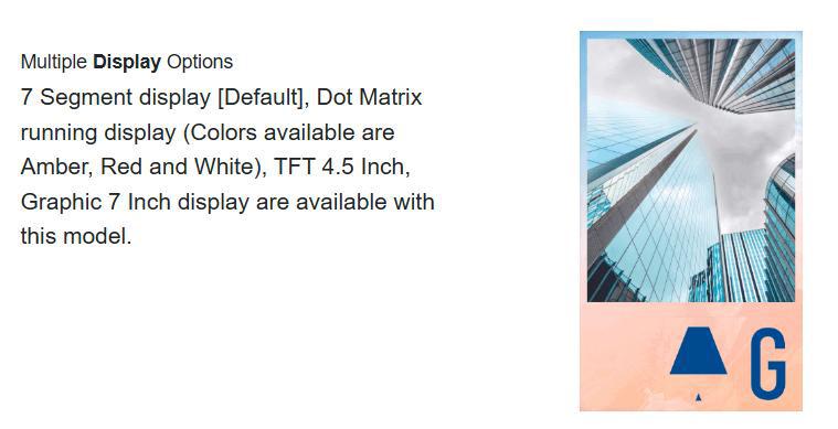 Advanced TFT display system